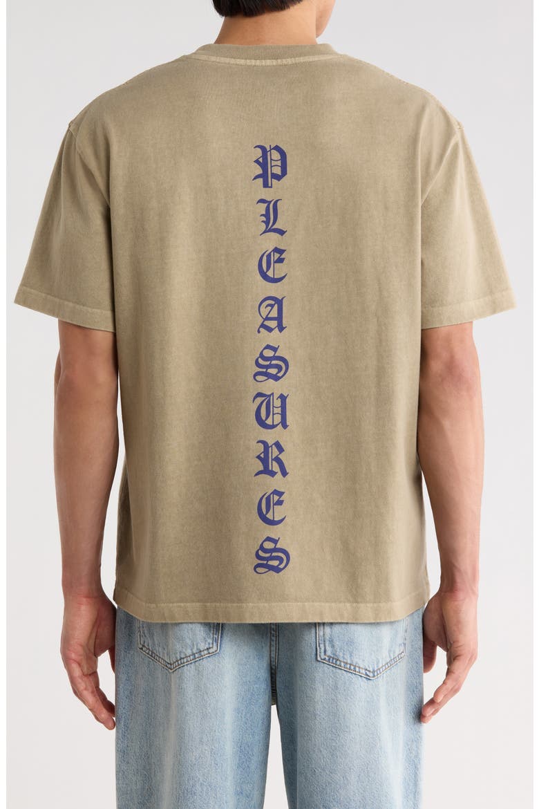 Knight Overdye Graphic Logo T-Shirt, Alternate, color, TAN