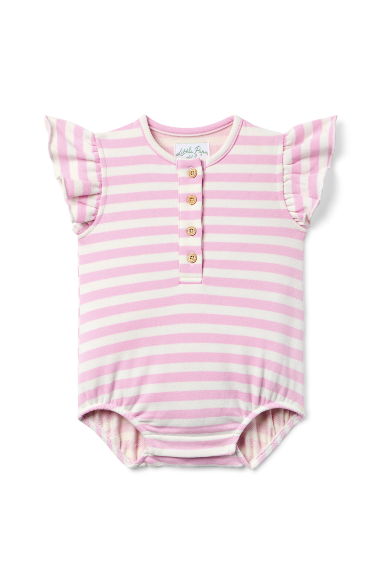 Little Paper Kids Hannah Bubble, Main, color, Pink / White Stripe