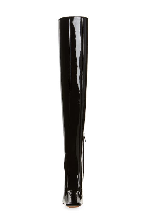 Stella Mccartney Square Toe Over The Knee Boot In Black