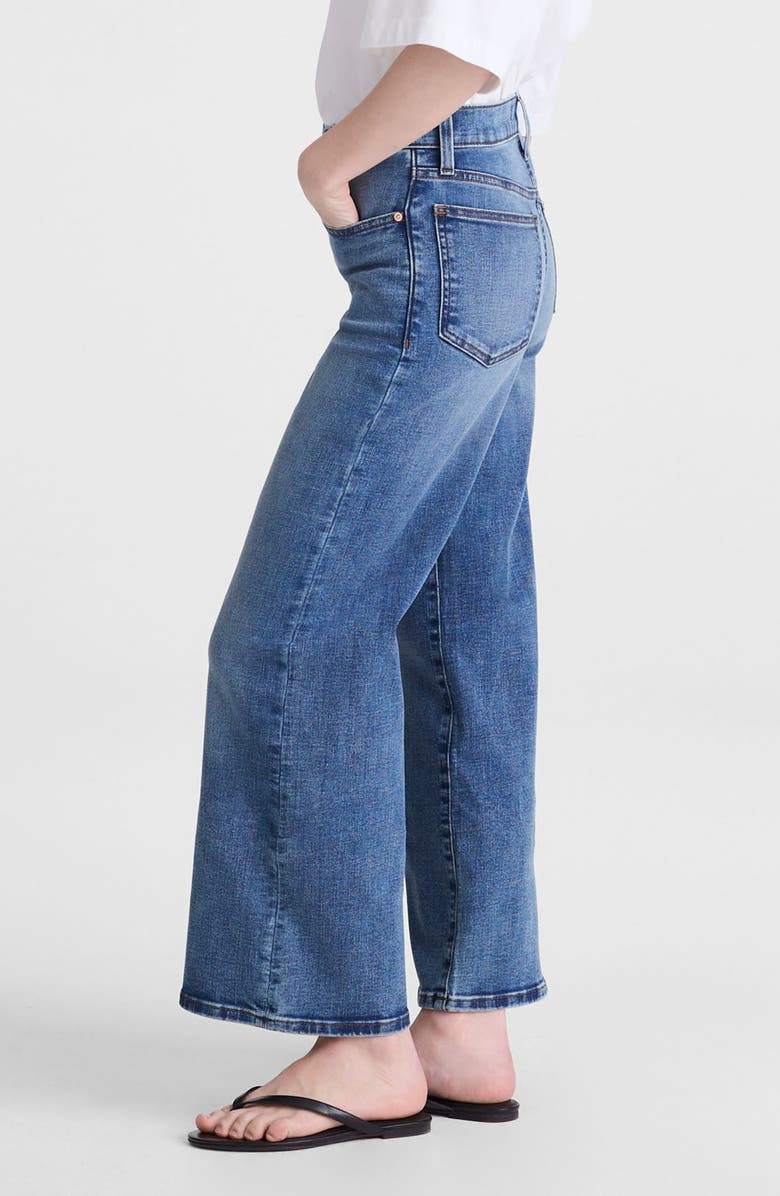 Madewell The Tall Wide-Leg Crop Jeans in Super Stretch Denim, Alternate, color, Oneida Wash
