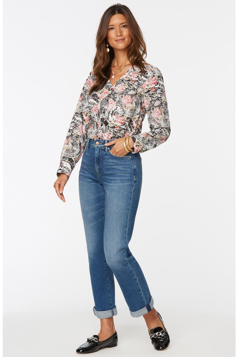 Relaxed Straight Leg Cuff Jeans, Alternate, color, DUVALL