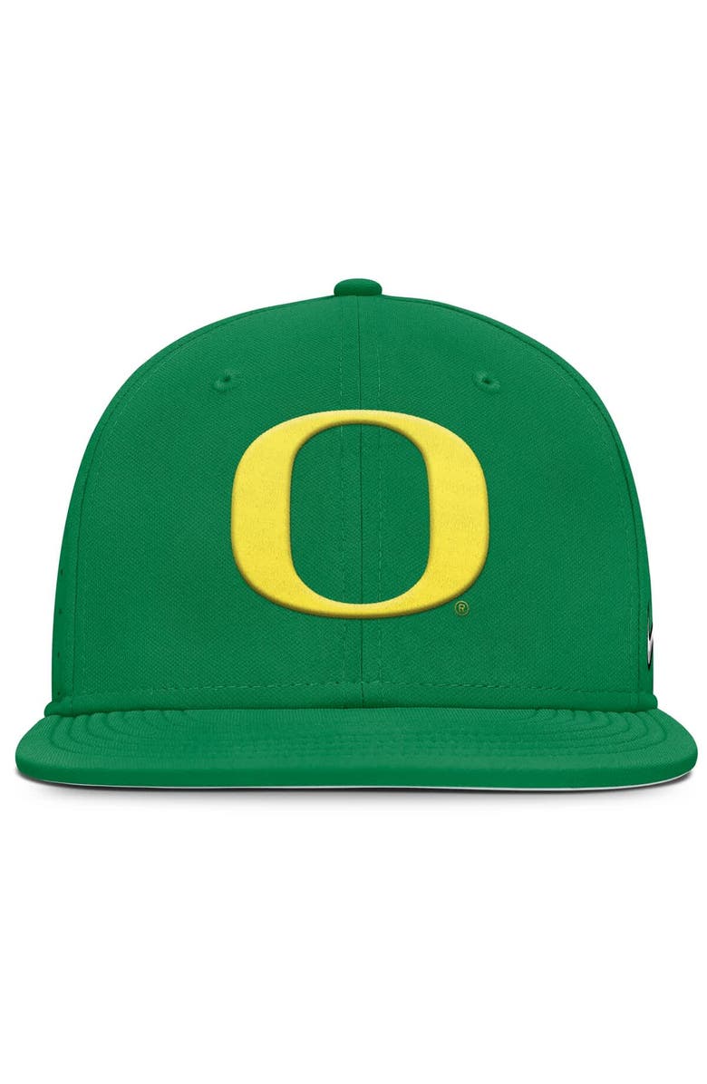 Nike Men's Nike Green Oregon Ducks On-Field Dugout True Performance Fitted Hat, Alternate, color, 