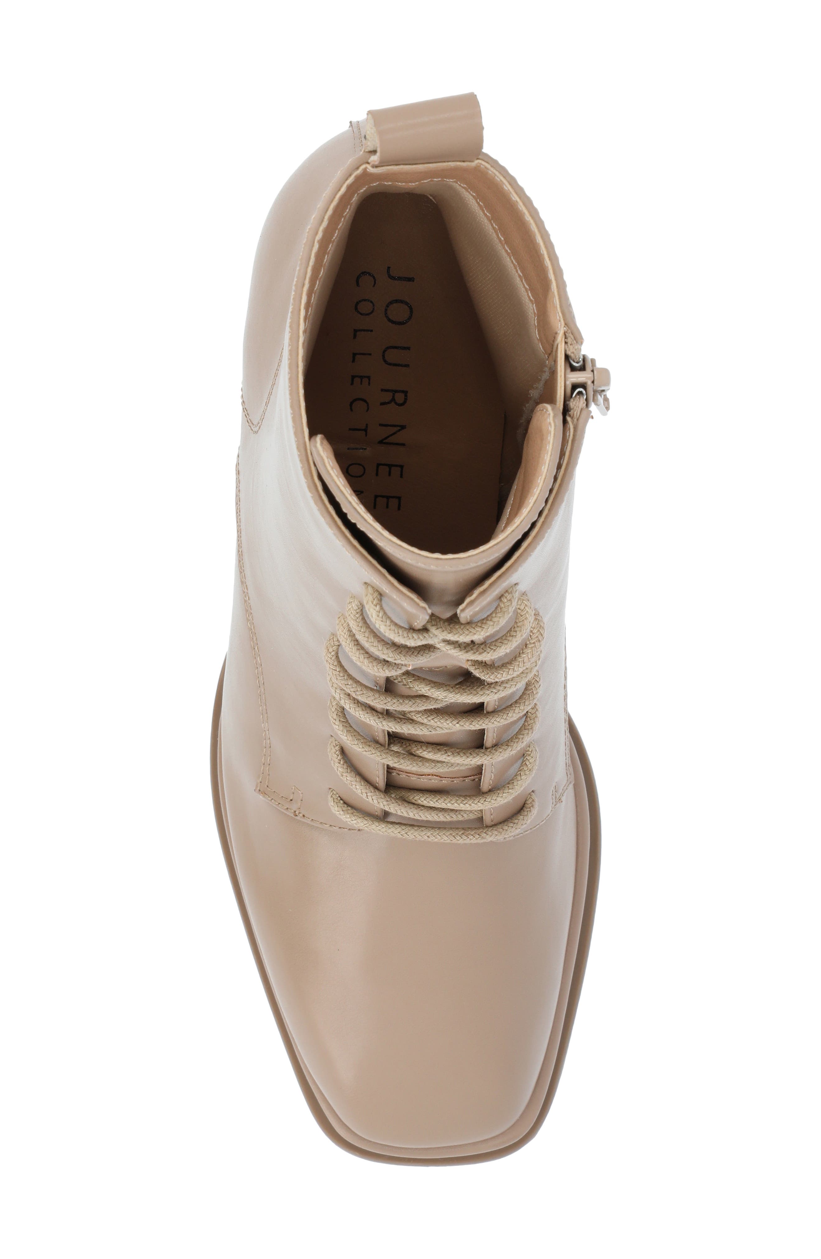 Journee Collection Kalandi Bootie, Alternate, color, Taupe