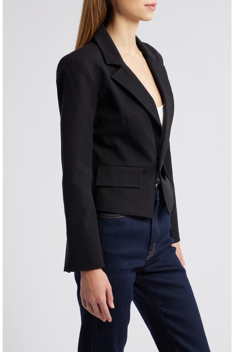 Shrunken Blazer, Alternate, color, BLACK