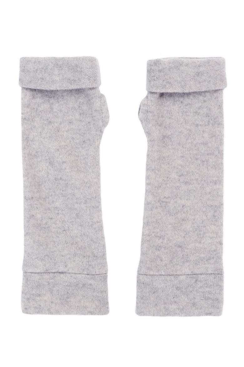 Cashmere Fingerless Gloves, Main, color, Light Grey
