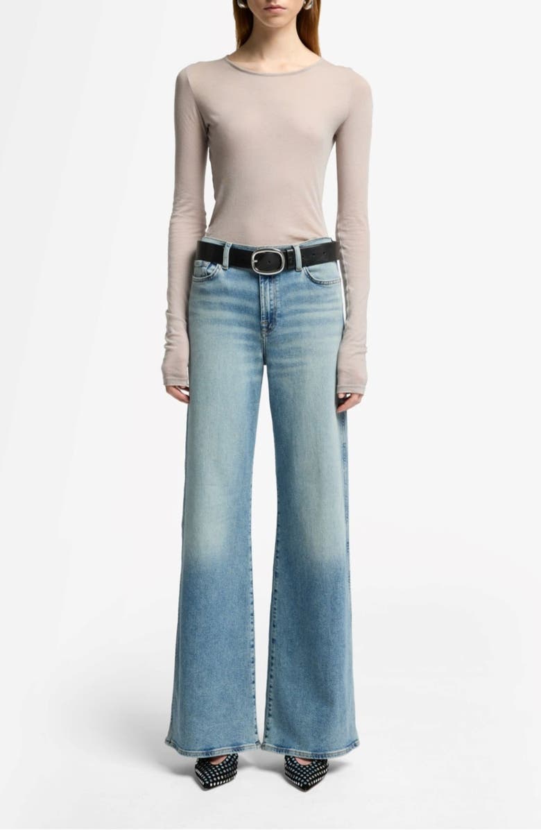 7 For All Mankind Lotta High Waist Wide Leg Jeans, Alternate, color, Amuse Me