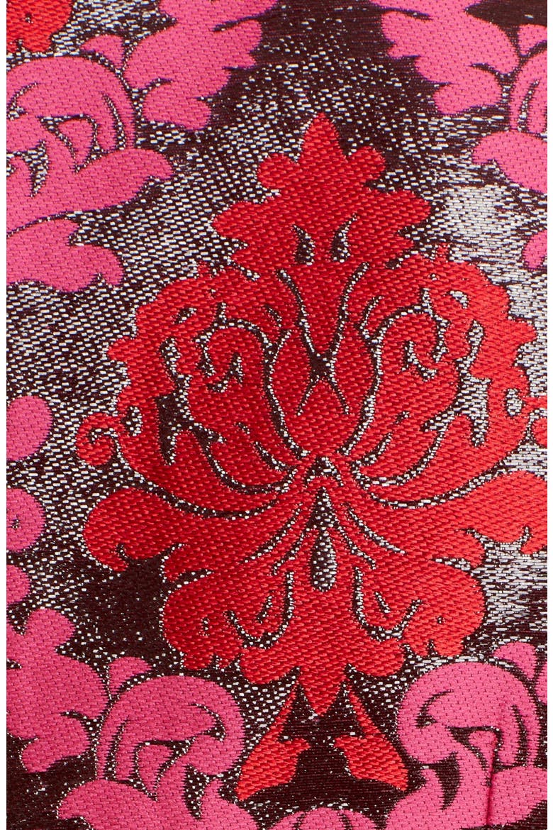 Sleeveless Damask Jacquard Sheath Dress, Alternate, color, MINT ROSE