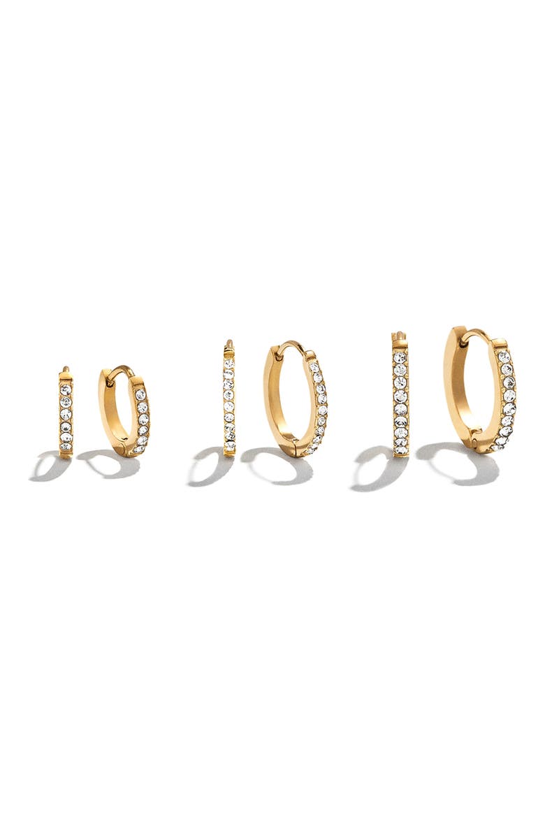 Verbena Waterproof Earring Set, Main, color, CLEAR