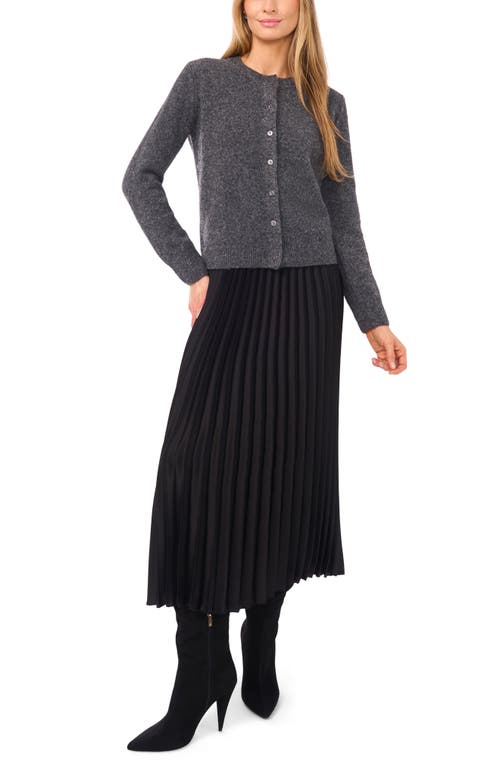 Halogenr Halogen(r) Fuzzy Crewneck Cardigan In Gray