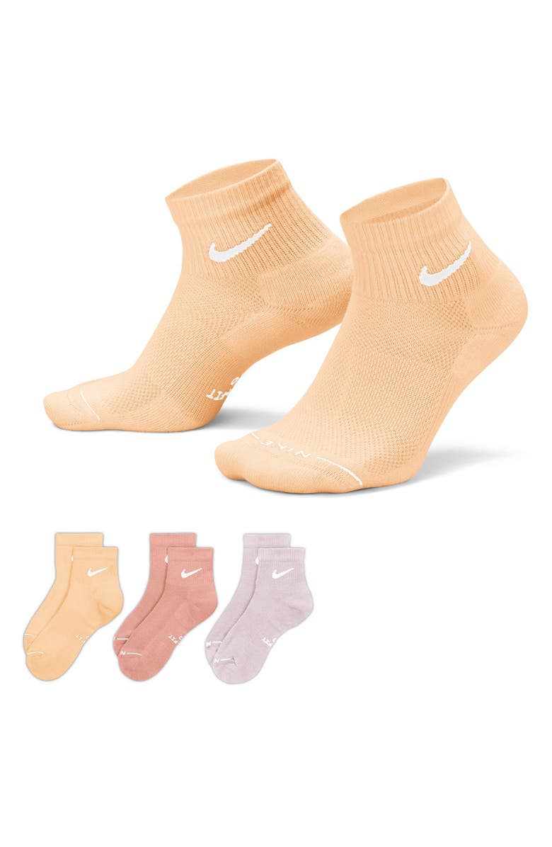 Nike Dri-FIT 3-Pack Everyday Plus Cushioned Low Socks, Alternate, color, 908 Mltclr