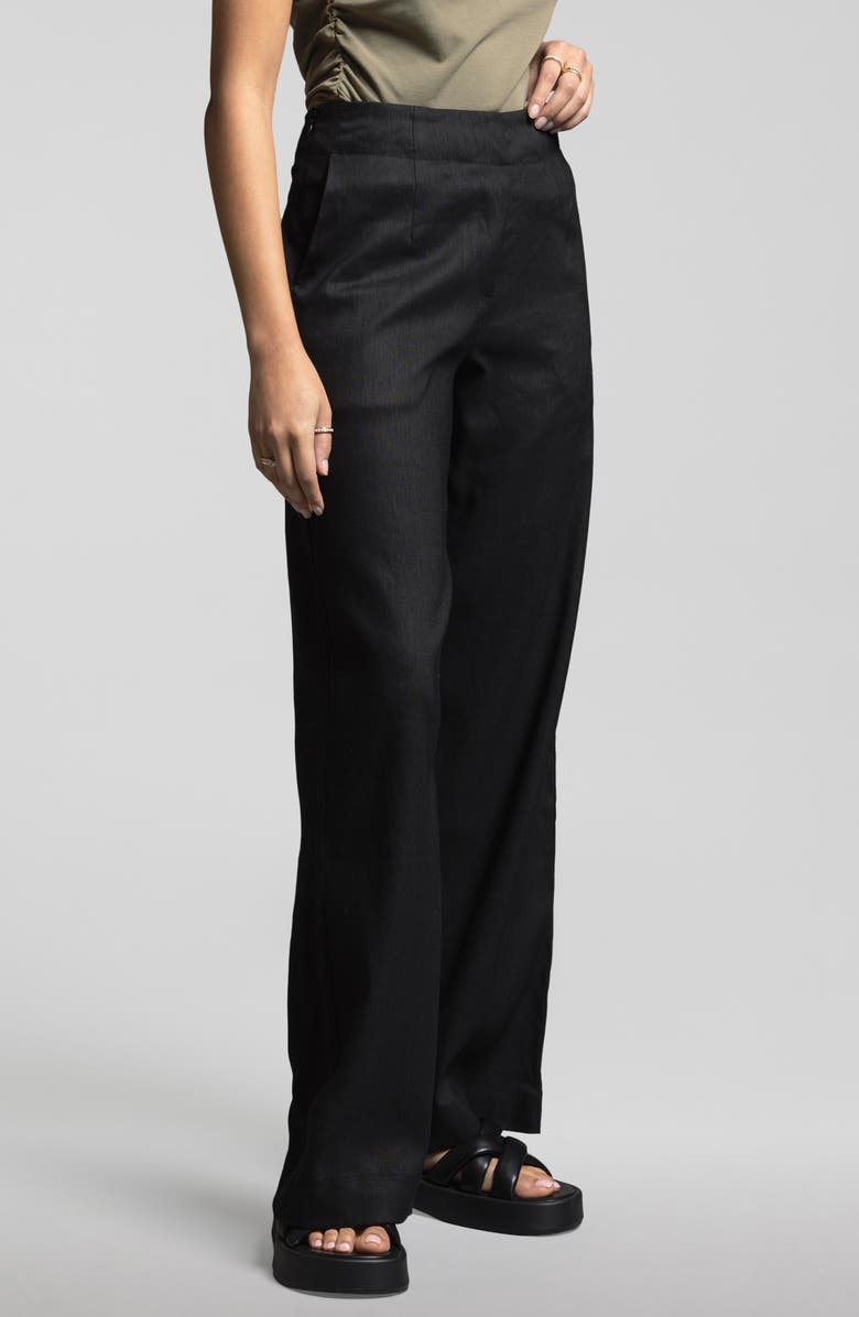 WEEKEND LOS ANGELES Luna Linen Blend Wide Leg Pants, Alternate, color,