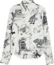 Thom Browne Hector Toile Silk Twill Button-Down Shirt