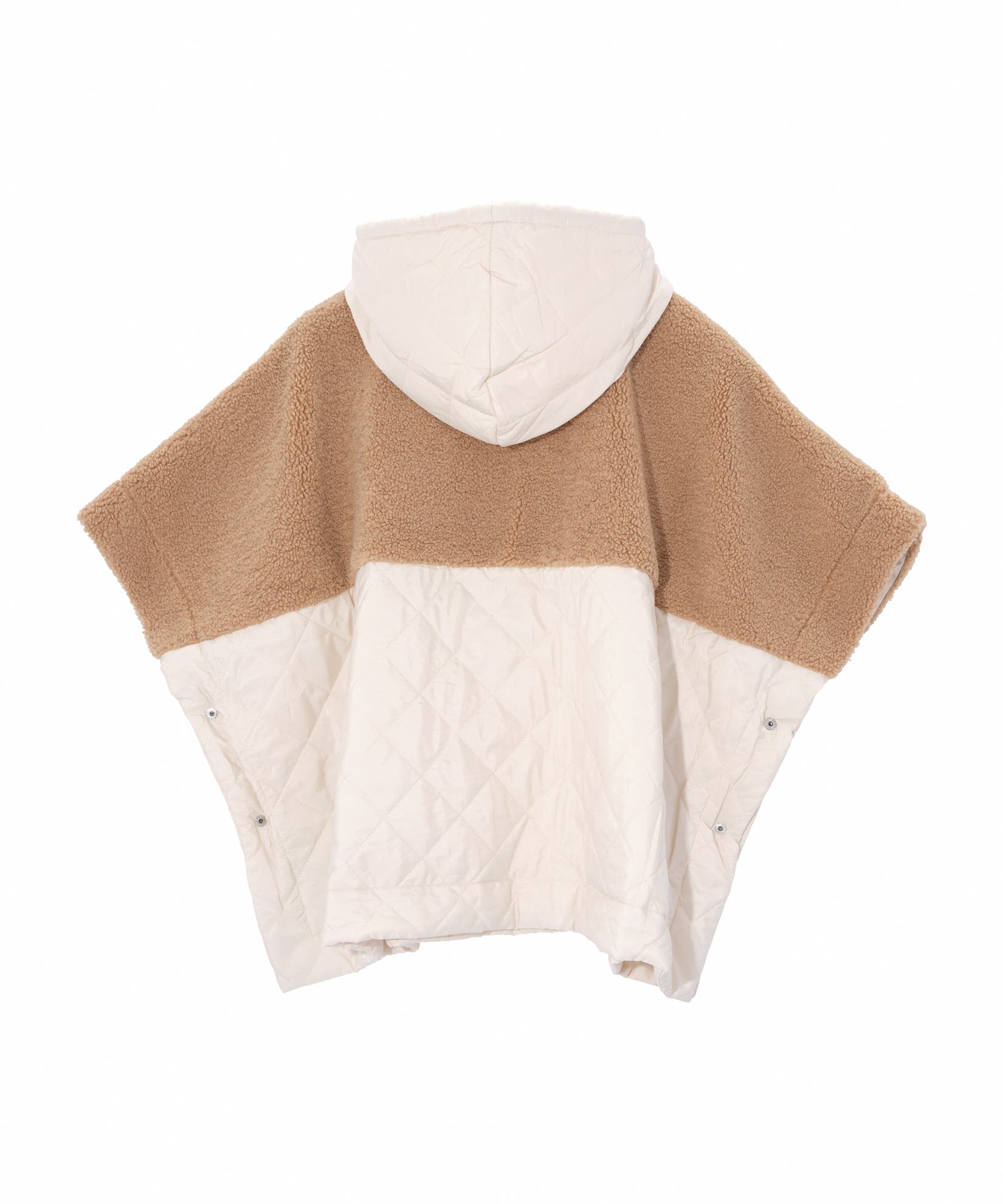 Combo Quilted Hooded Poncho - image 4