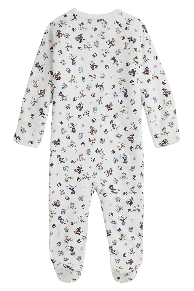 Interlock Footie, Alternate, color, GIRL BEAR