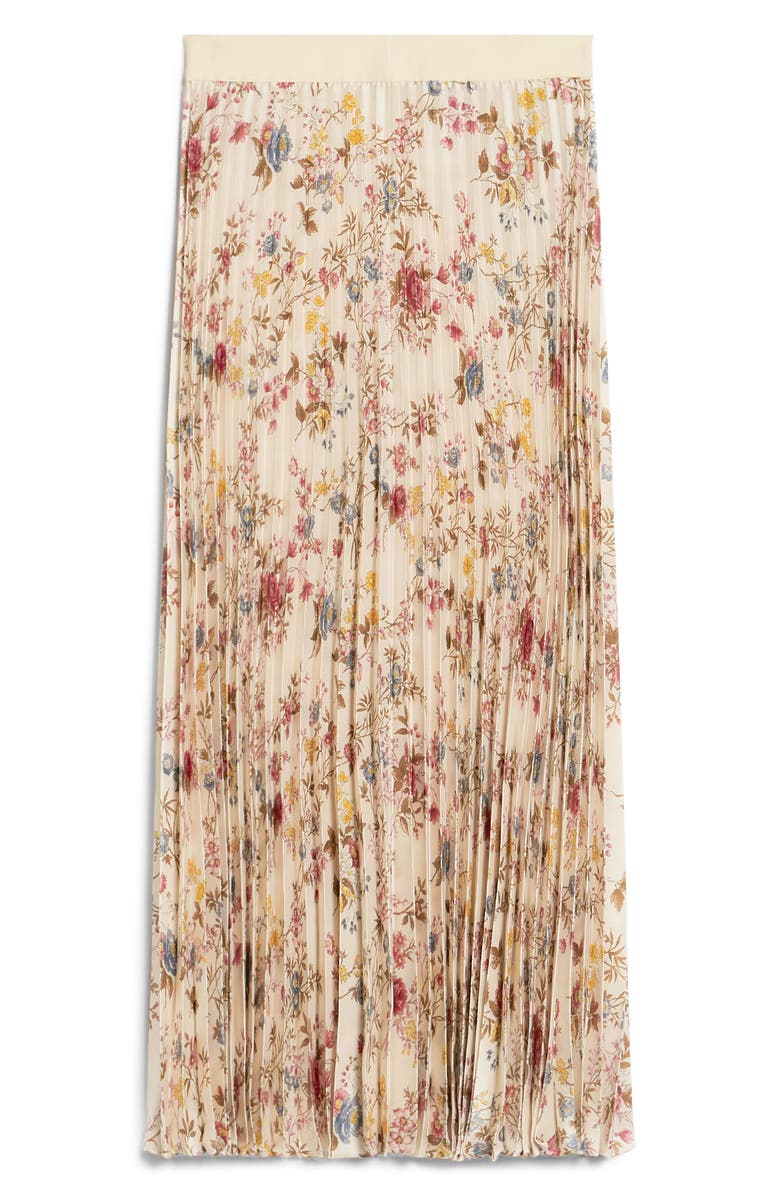 Weekend Max Mara Palio Floral Pleated Maxi Skirt, Alternate, color, 