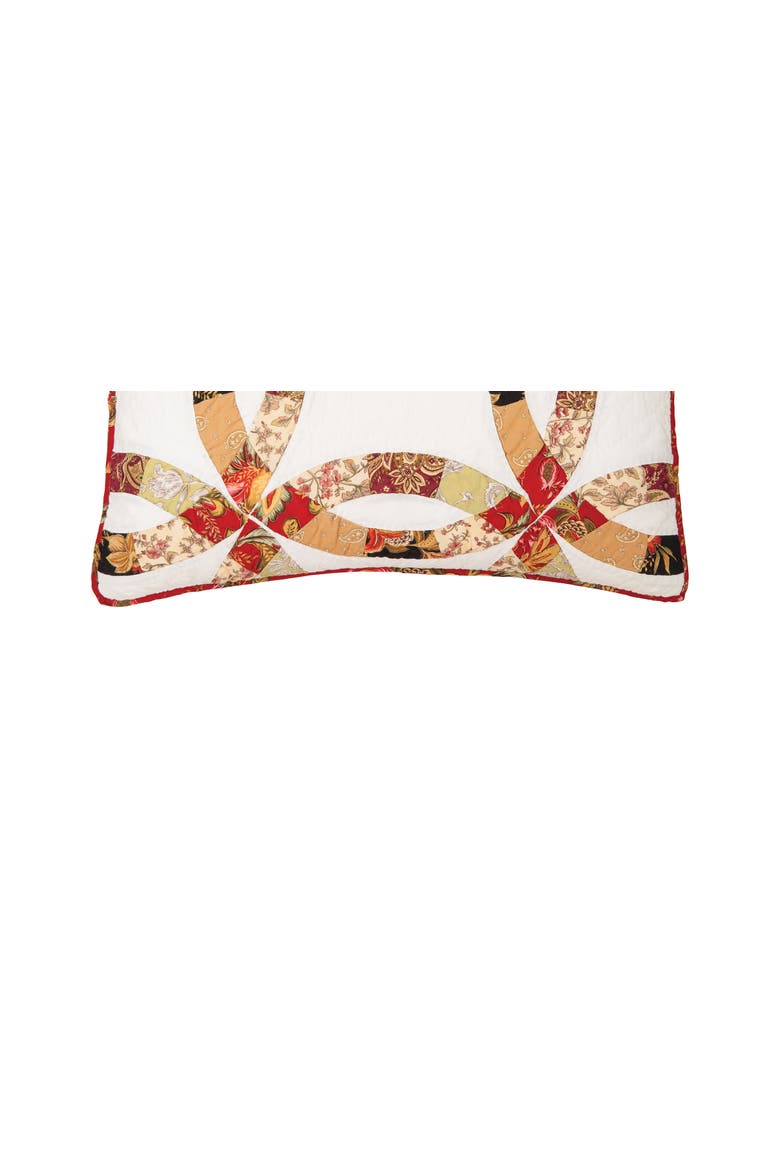 Colleen's Wed Ring Std Pillow Sham, Alternate, color, Red