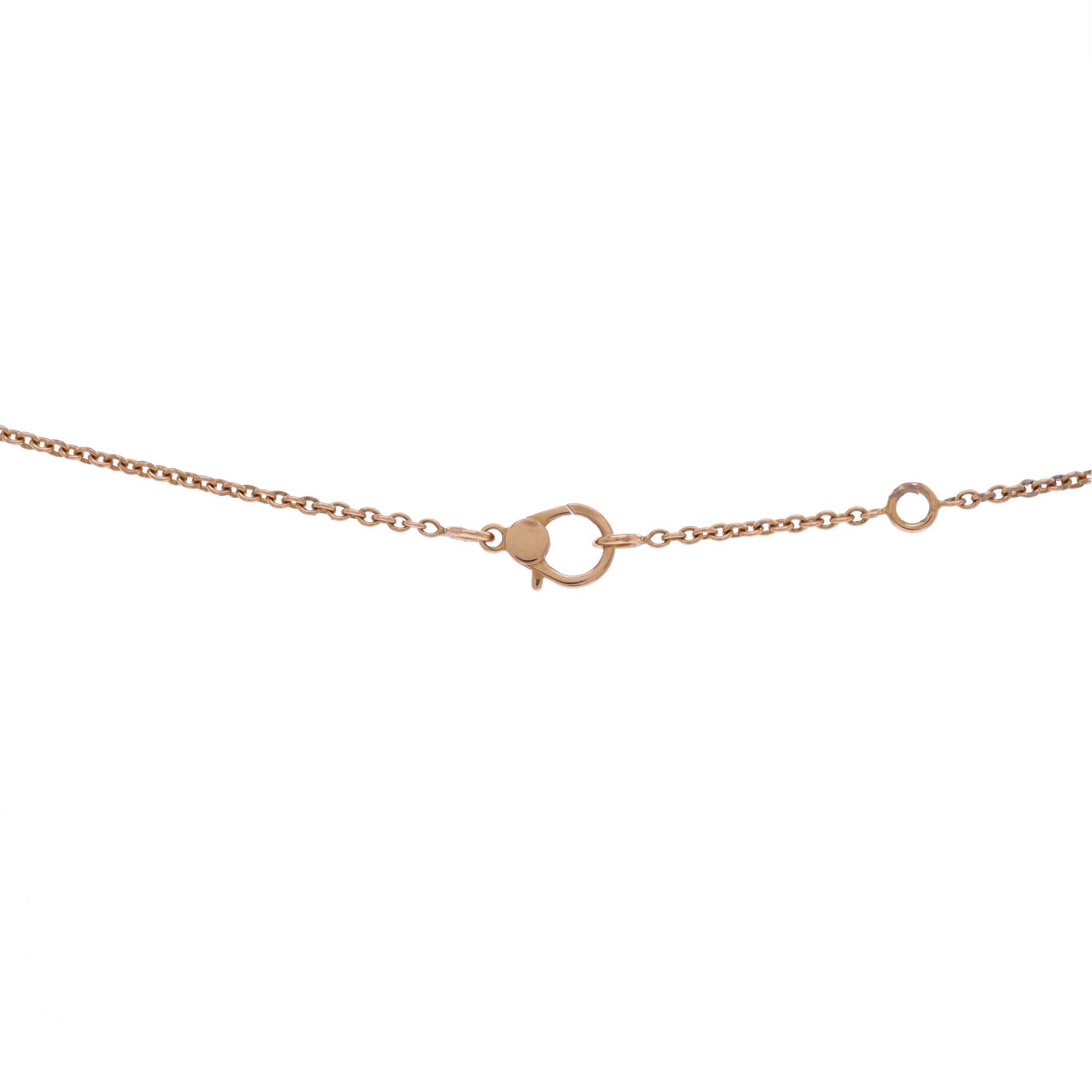 Finesse Pendant Necklace 18K Rose Gold and Diamonds, Alternate, color, Metallic Gold