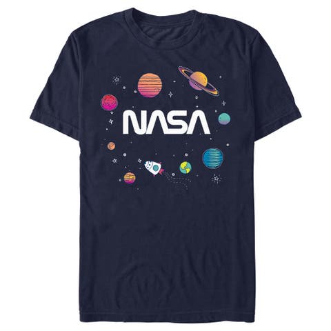 Men's NASA Animated Planets  Graphic T-Shirt