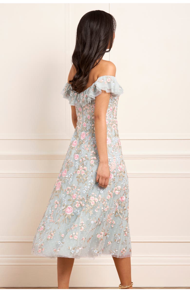 Needle & Thread Antoinettes Floral Ballerina Midi Dress, Alternate, color,