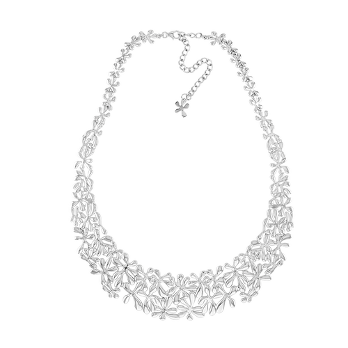 Lucy Quartermaine Multi Splash Necklace In Sterling Silver