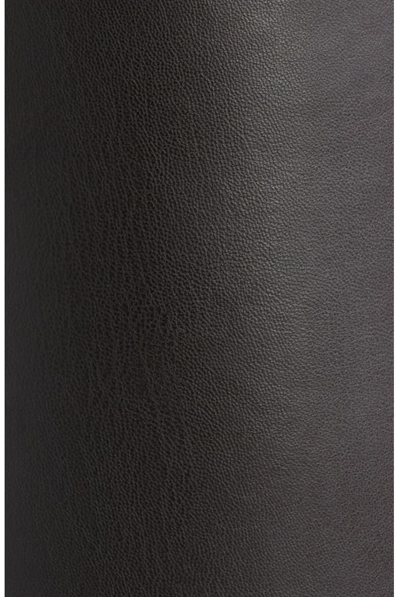 Faux Leather Pull-On Pants, Alternate, color, DEEP MAHOGANY