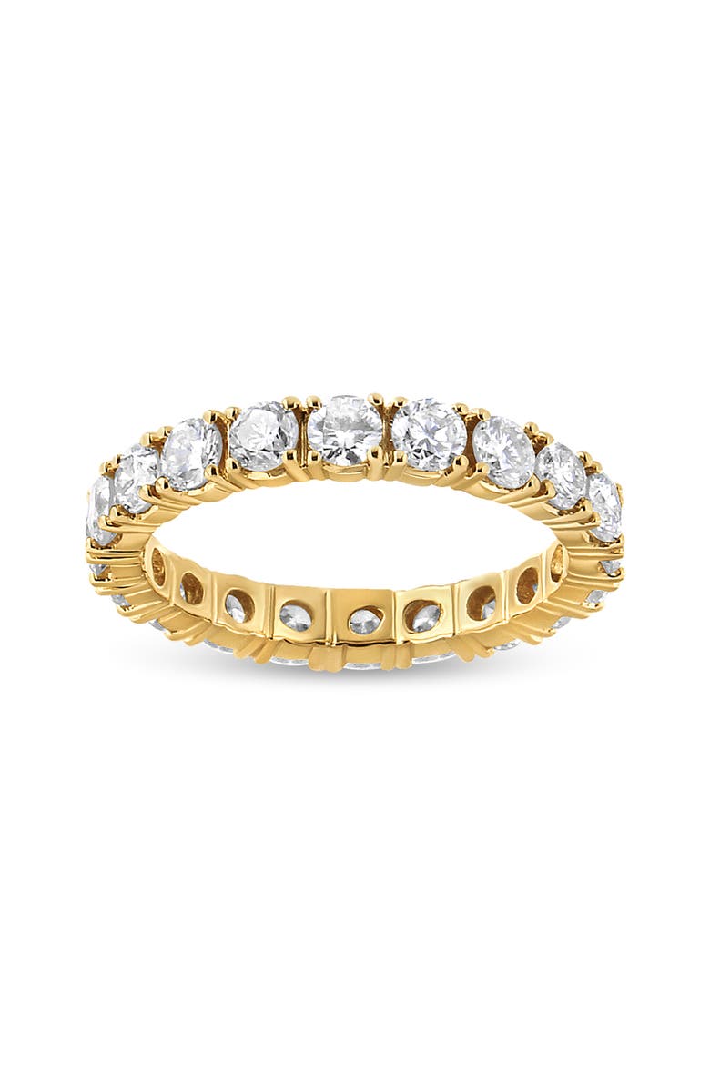 14K Yellow Gold 2.00 Cttw Round Cut Diamond Eternity Band, Main, color, Yellow Gold