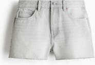 H&M Raw-edge Denim Shorts