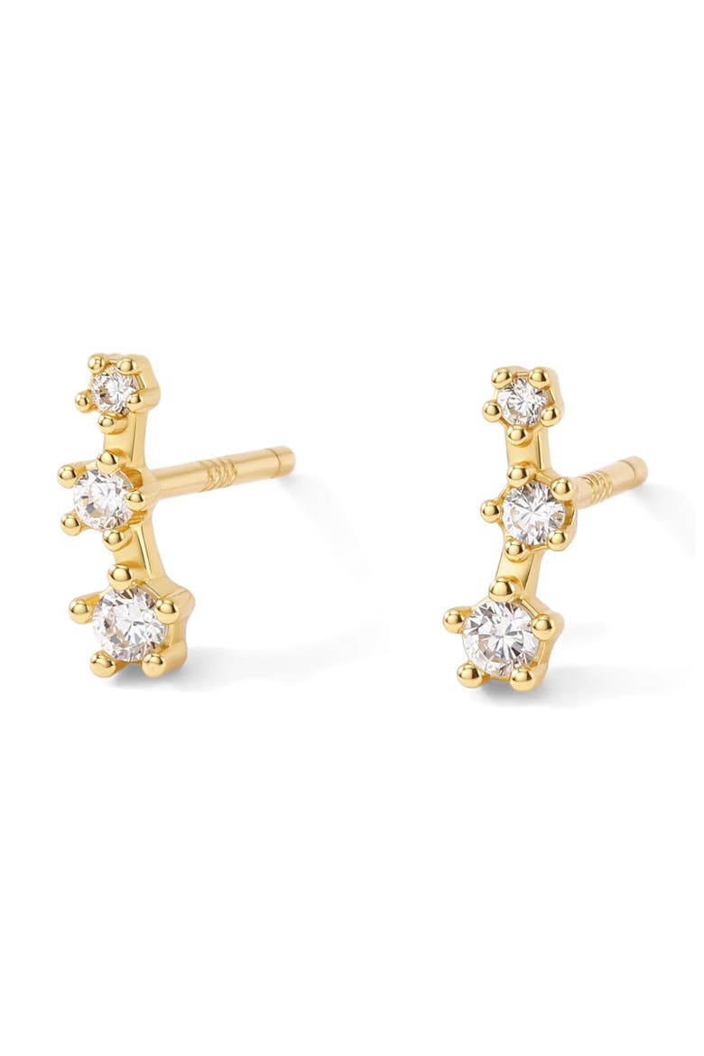 Sparkling Mini Climber Studs, Alternate, color, Gold