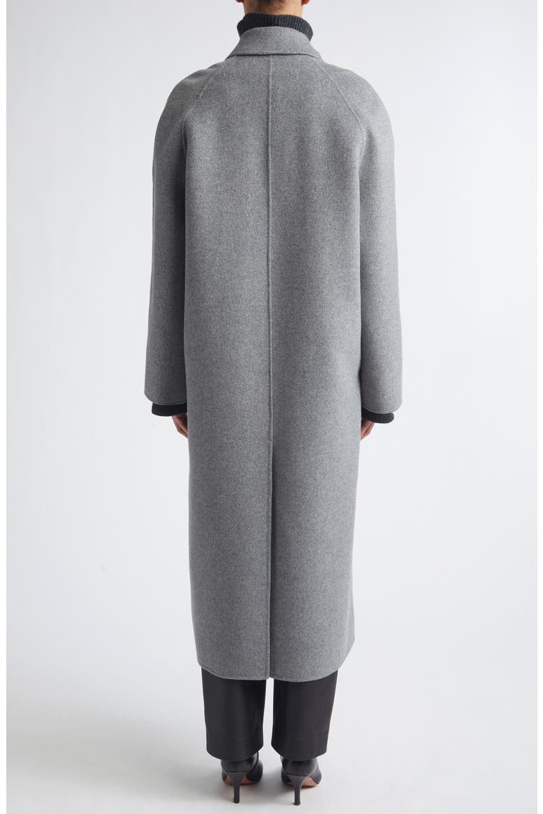 Irvin Double Breasted Wool & Cashmere Coat, Alternate, color, GREY MELANGE