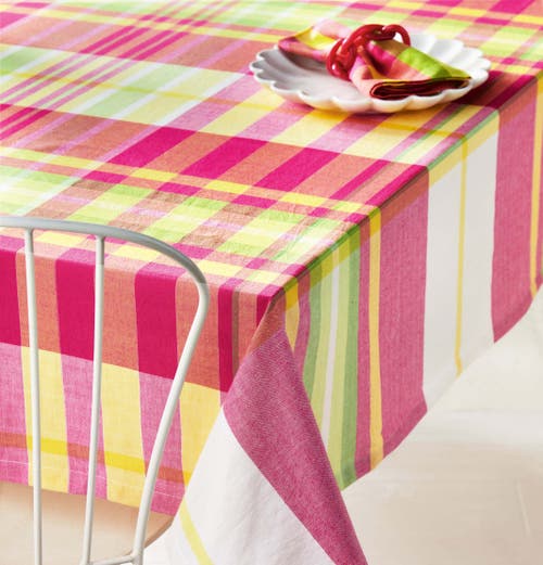 Tag Lemoncello Plaid Table Runner In Multi