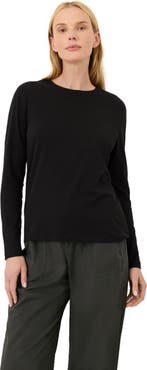 Pact Luxe Essential Crewneck Long Sleeve Tee Made With Organic Cotton