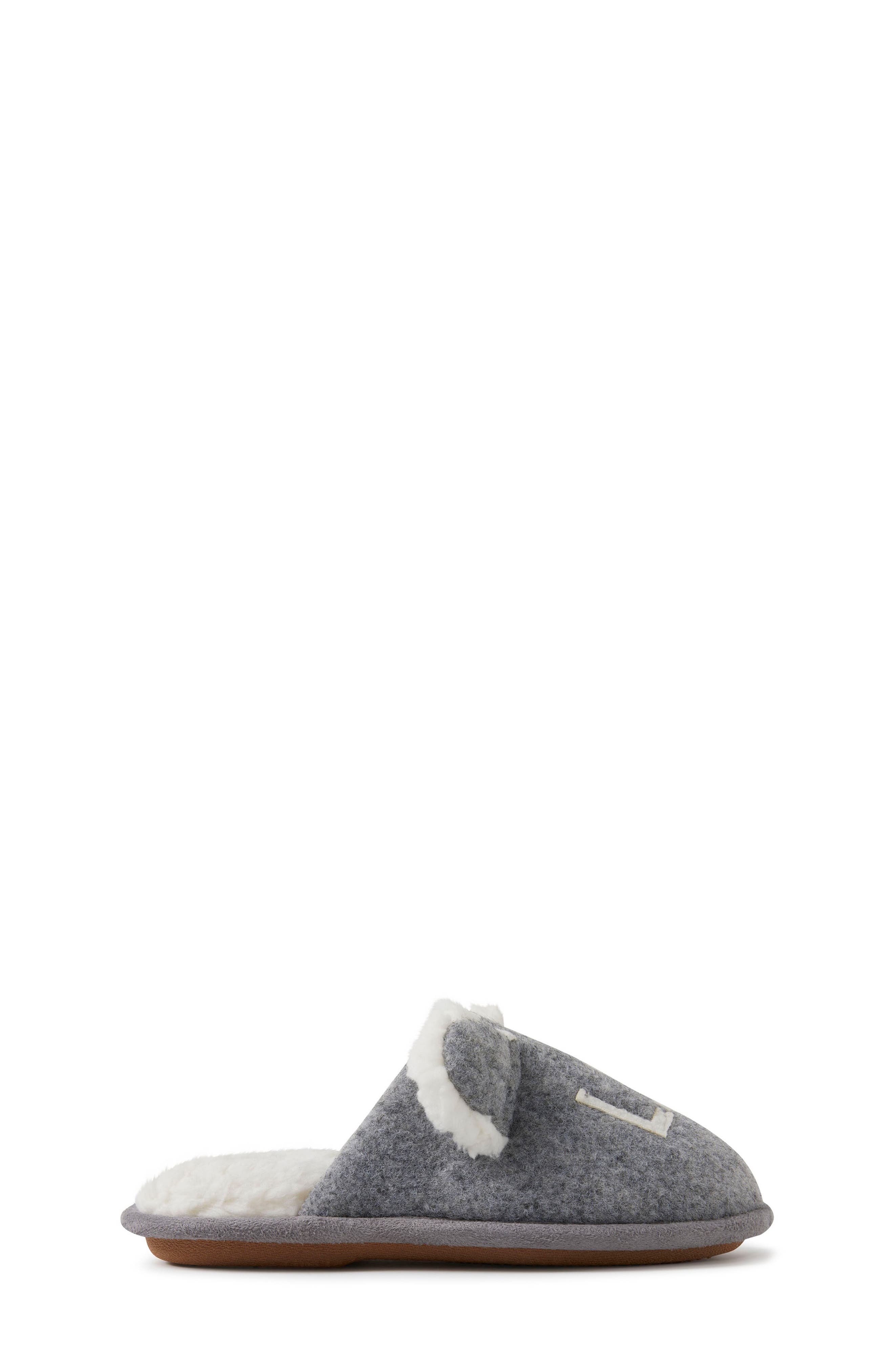 Casey Lil Bear Family Scuff Slipper, Alternate, color, LIGHT HEATHER GREY