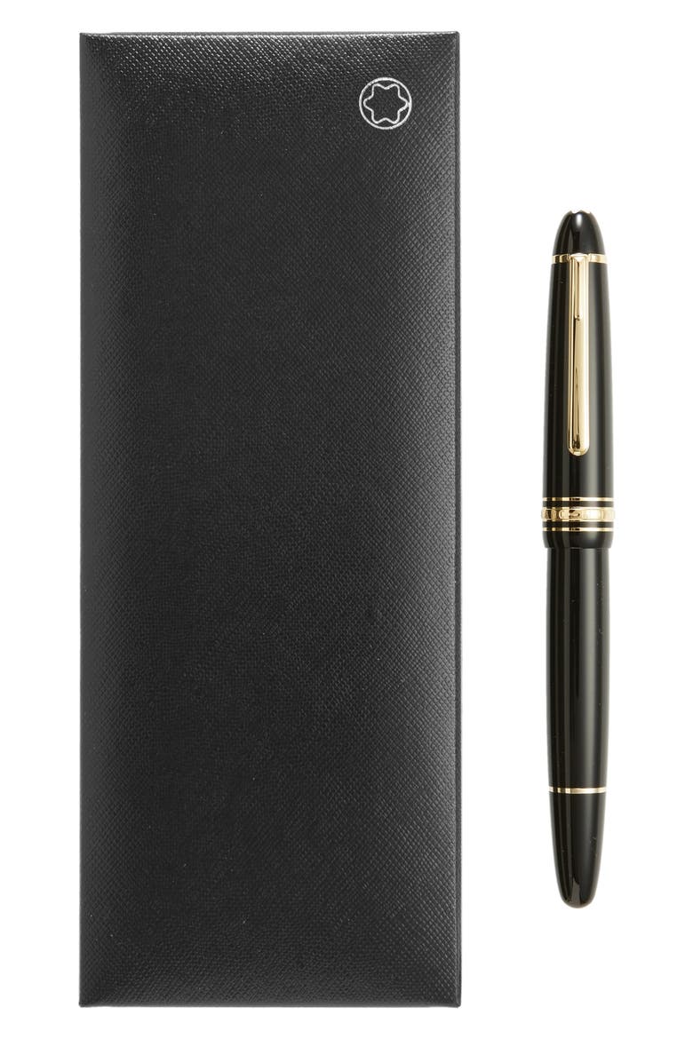Meisterstück Gold Coated LeGrand Rollerball Pen, Alternate, color, BLACK