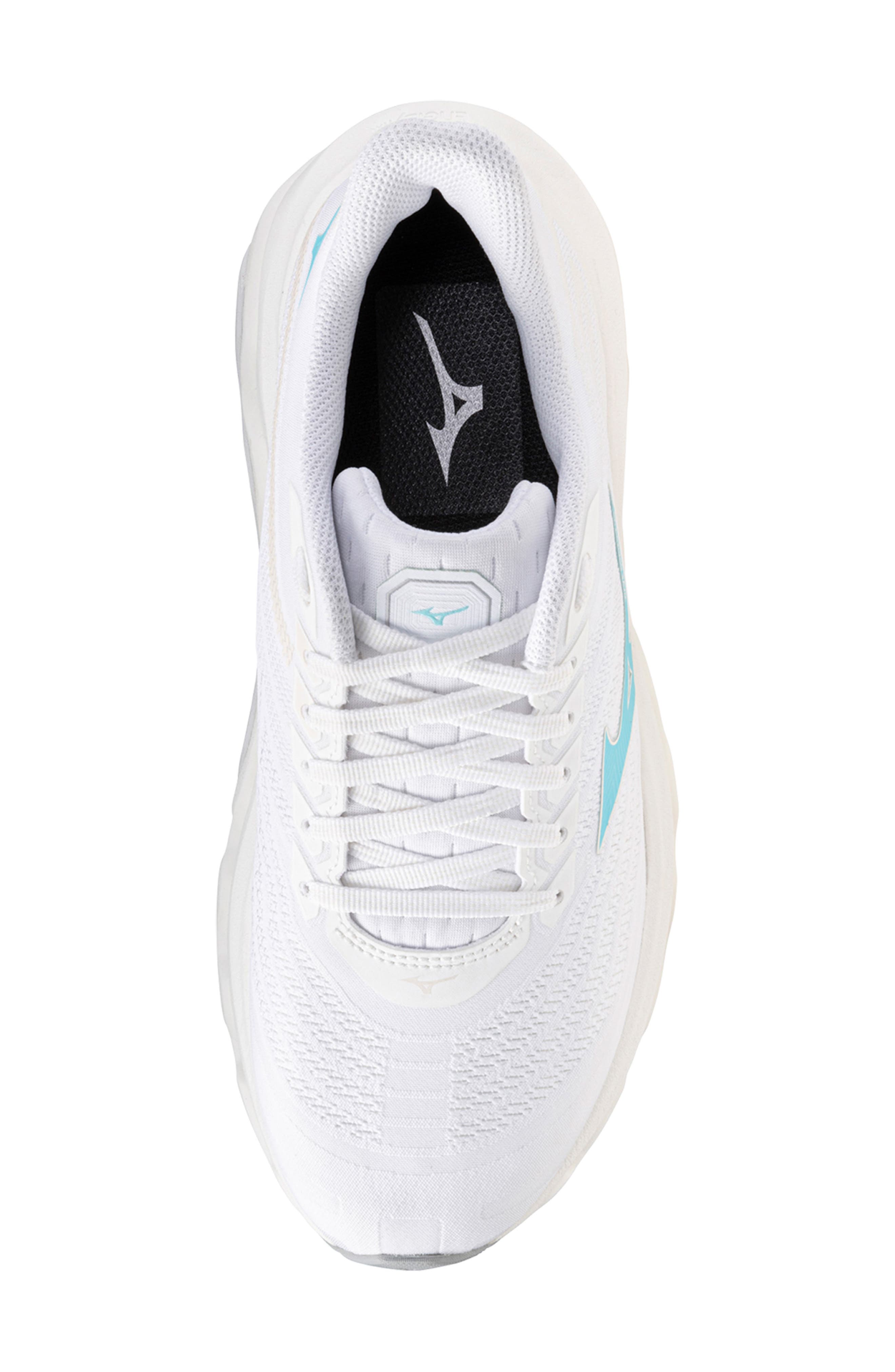 Mizuno <p>Wave Horizon 8 Running Shoe (Women) </p>, Alternate, color, White-Tanager Turquoise