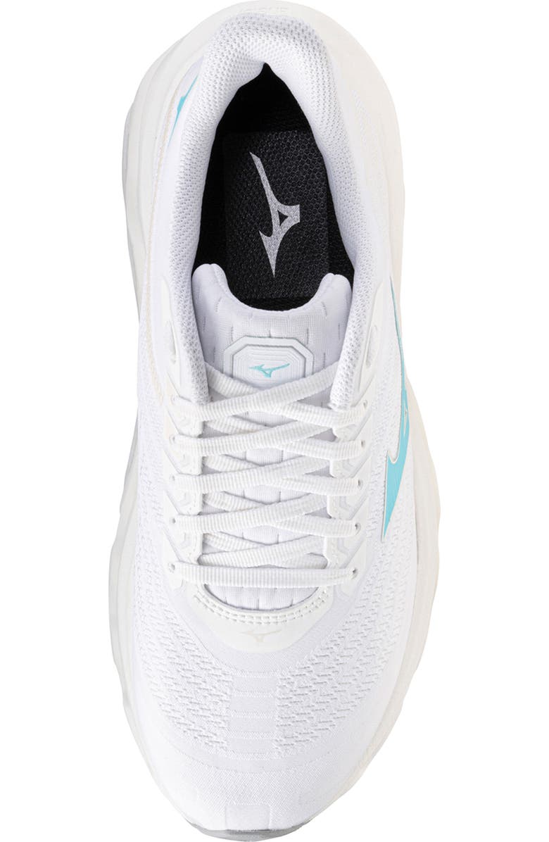 Mizuno <p>Wave Horizon 8 Running Shoe (Women) </p>, Alternate, color, White-Tanager Turquoise