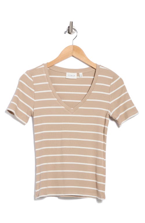 Cyrus Stripe V-neck Top