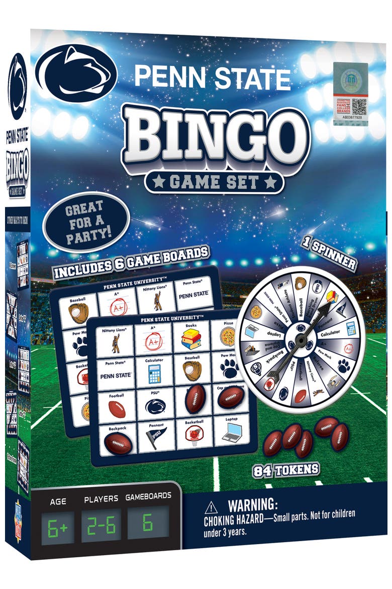 Penn State Nittany Lions NCAA Bingo Game, Main, color, Multicolor