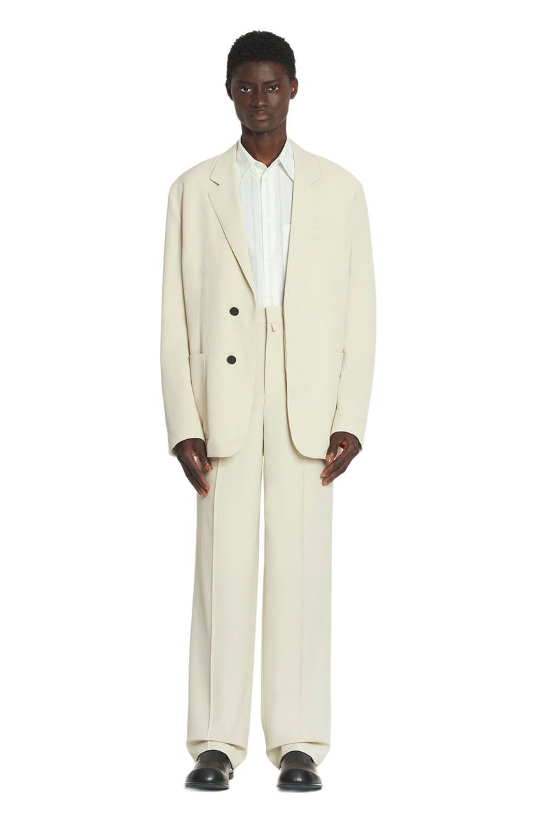 Lanvin LOOSE FIT WOOL-BLEND PANTS, Main, color, 