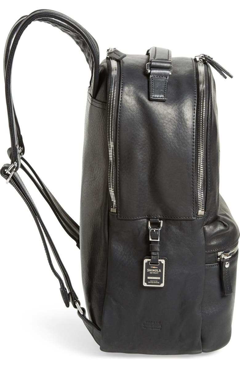 Shinola Runwell Leather Laptop Backpack, Alternate, color,