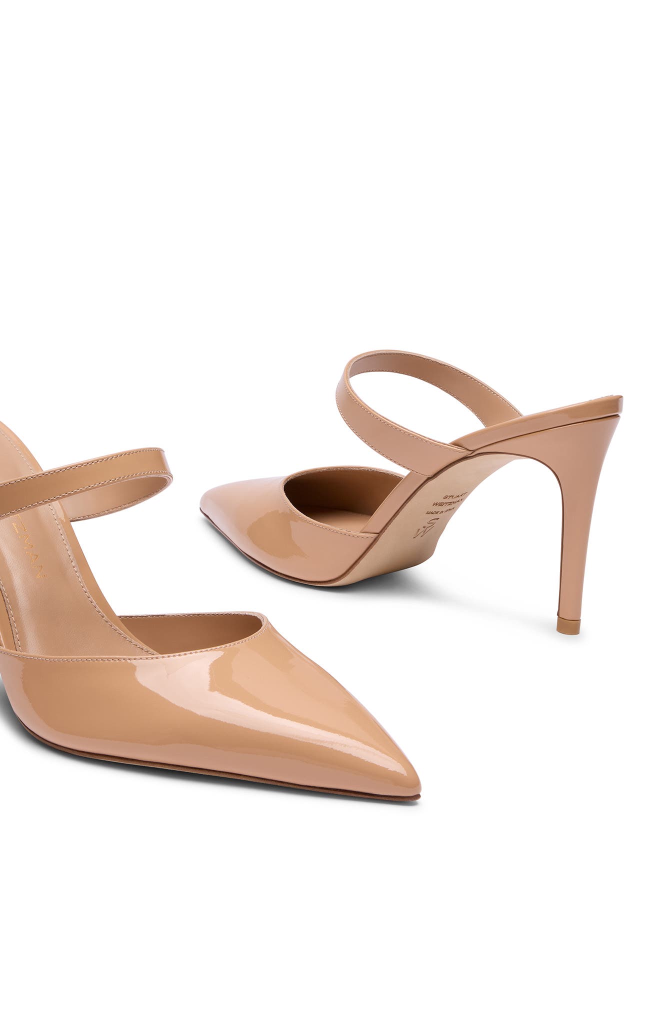 Stuart Weitzman Power Mule 85, Alternate, color, Adobe