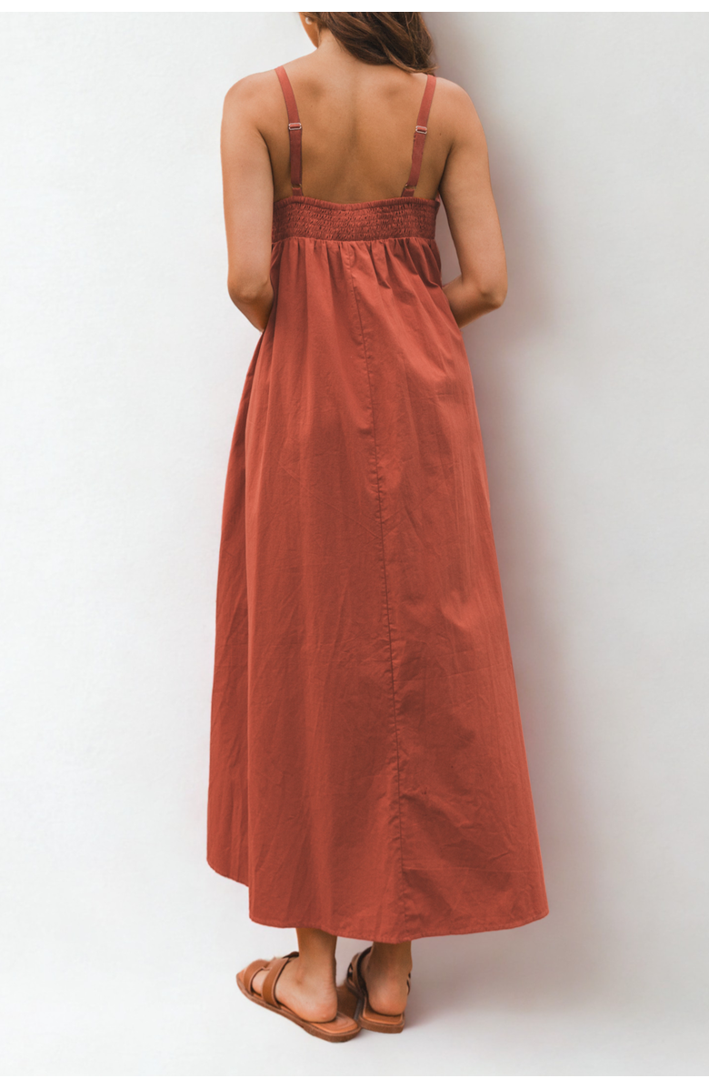 Label of Love Alice Embroidered Maxi Dress, Alternate, color, Cinnamon
