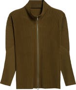 Homme Plissé Issey Miyake Monthly Colors Pleated Full Zip Jacket