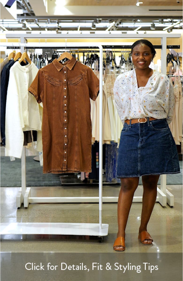 Rinoa Short Sleeve Denim Shirtdress, sales video thumbnail