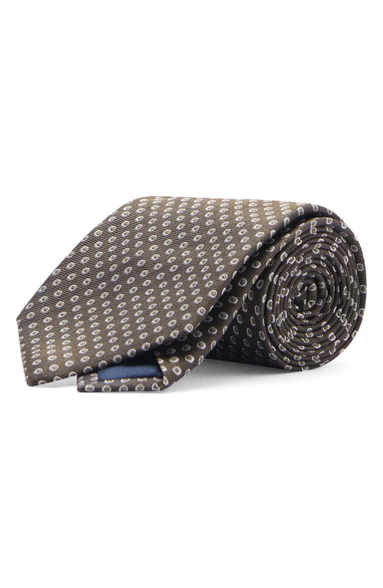 MANGO Mixed Medallion Embroidered Tie, Main, color, 