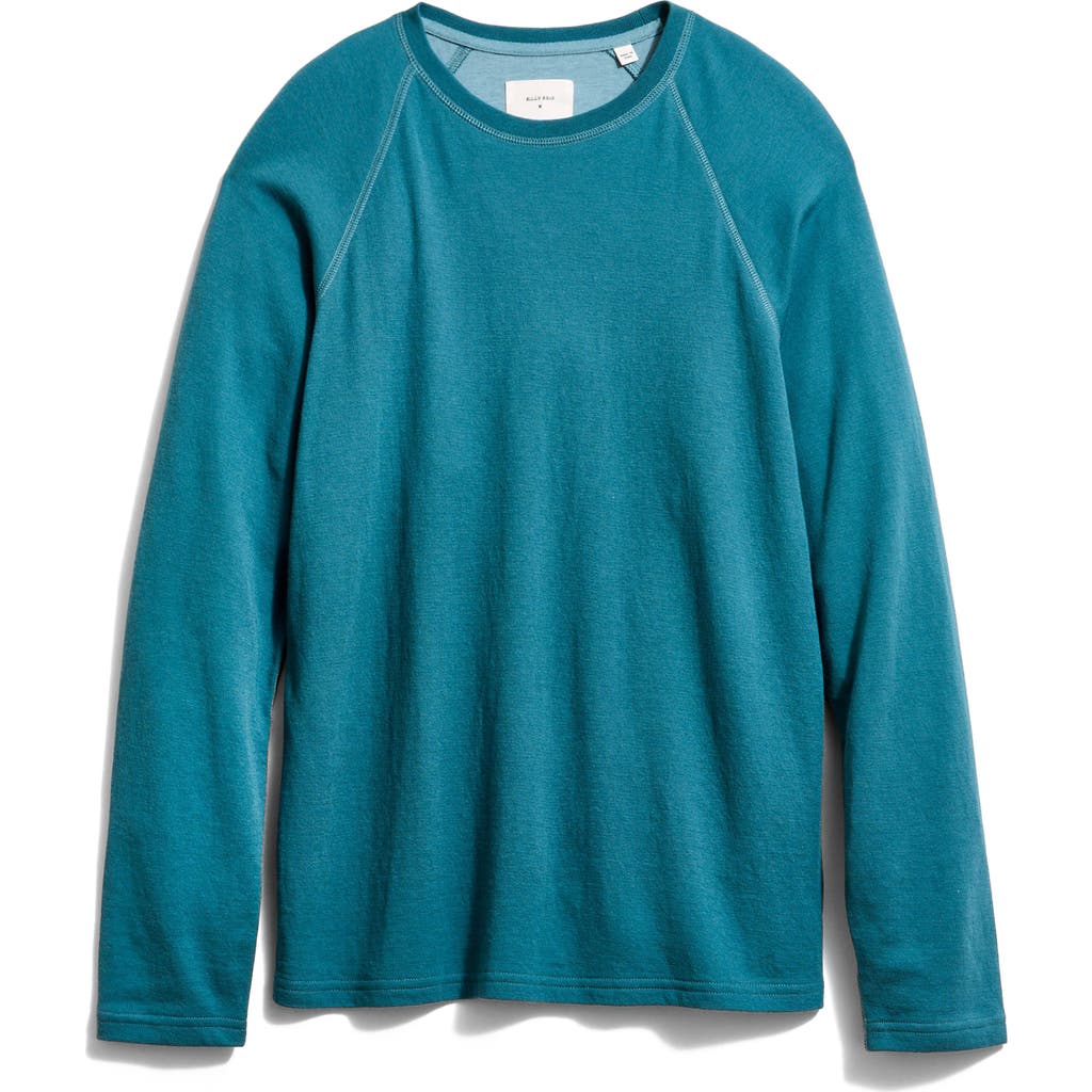 Billy Reid Raglan Crew In Blue