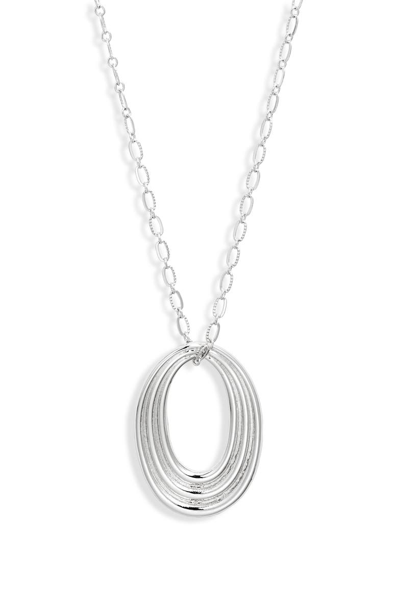 Nordstrom Concentric Circle Pendant Necklace, Main, color,