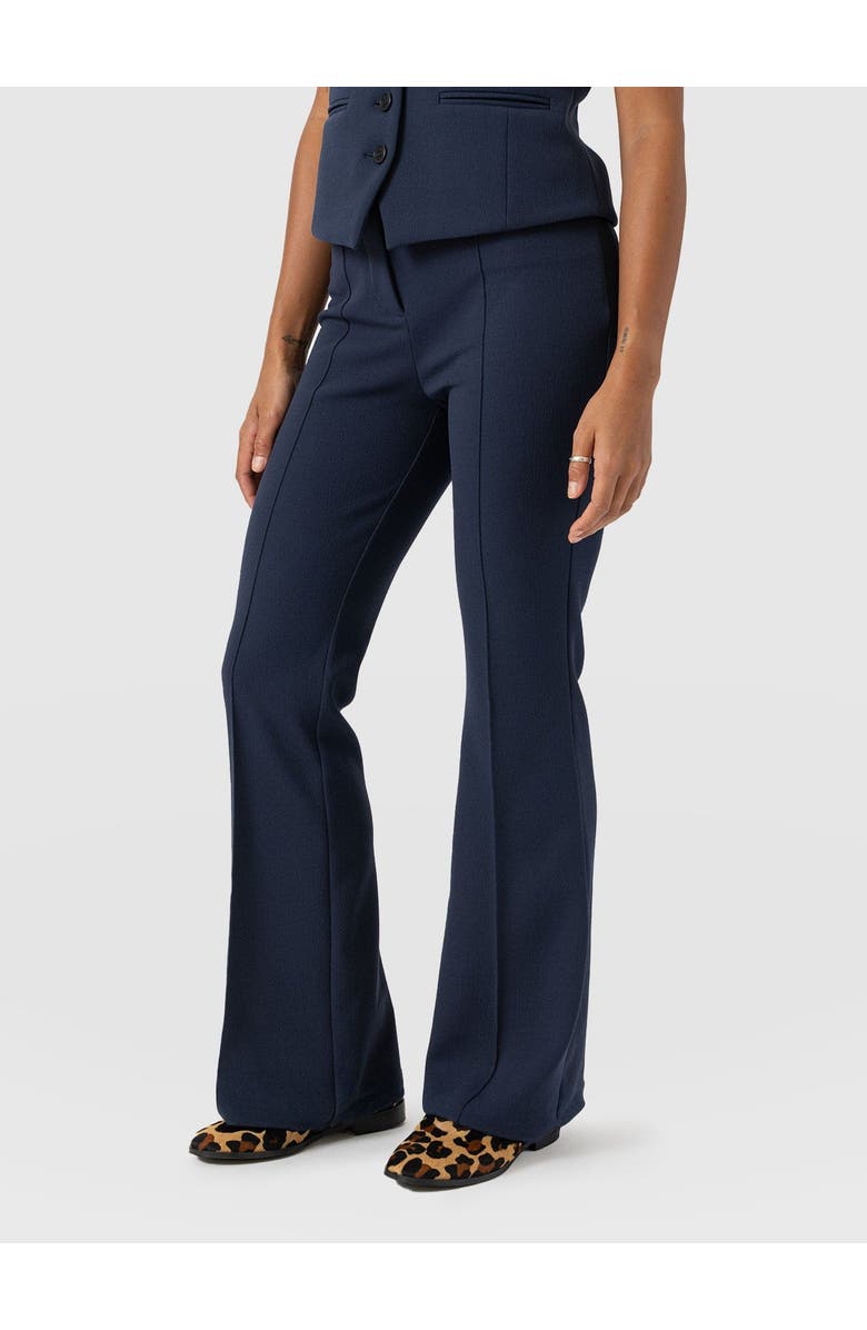 Saint + Sofia Freya Flared Pant, Alternate, color, Navy