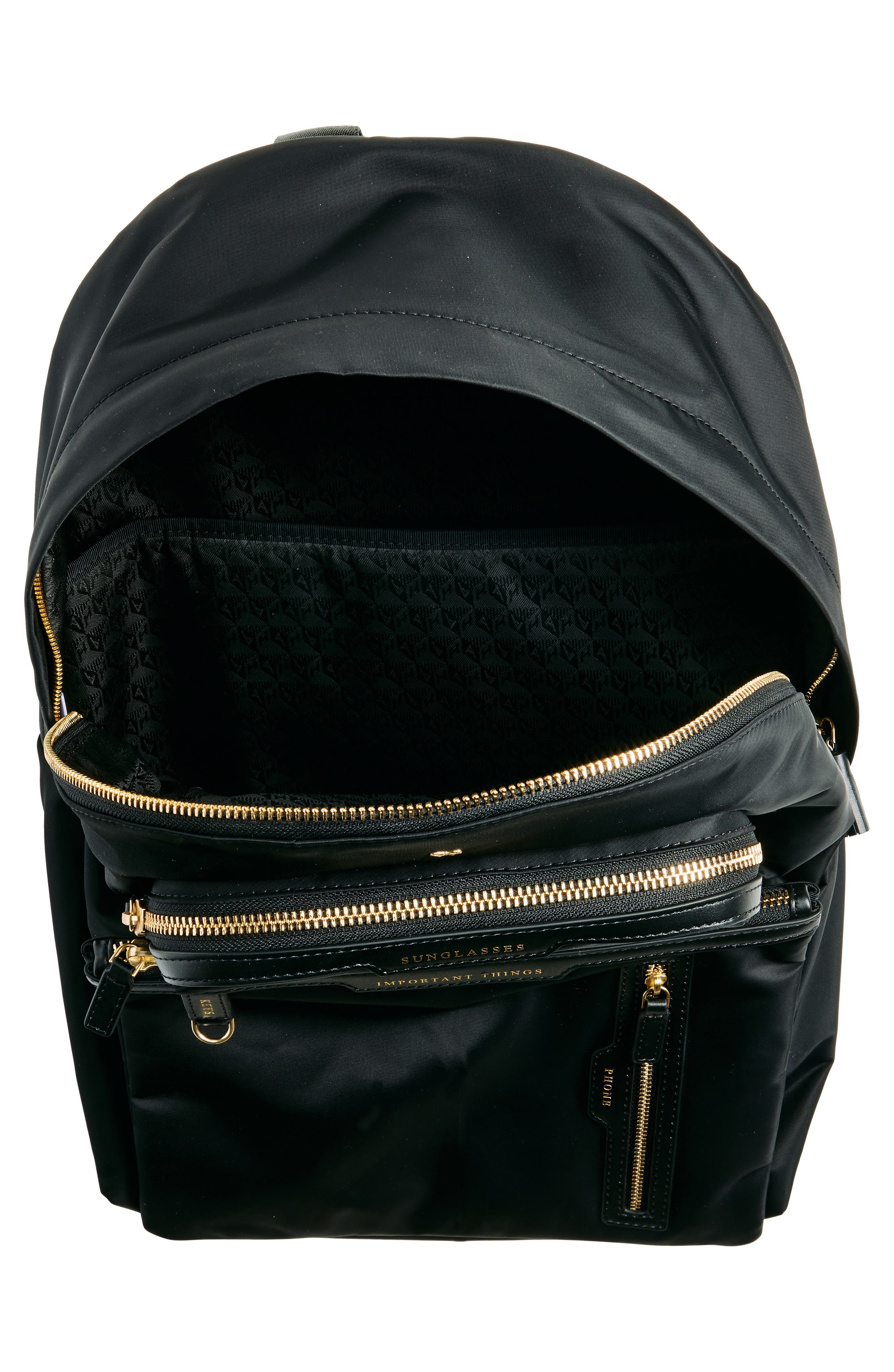 Anya Hindmarch Labelled Collection Multipocket Nylon Backpack, Alternate, color, 