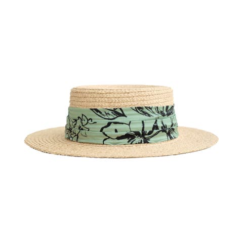 "La Isla" Straw Hat with Ribbon Band