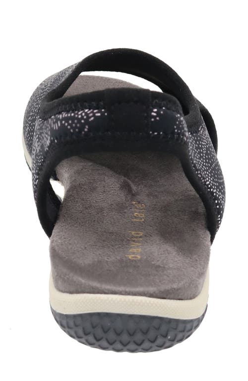 David Tate Stretch Slingback Sandal In Black